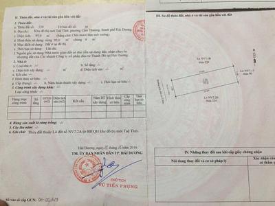 Bán đất nhà vườn KĐT Tuệ Tĩnh mặt phố Trần Khắc Chung, ph Cẩm Thượng, TP HD, 95m2, mt 5m 2