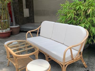 Sofa mây tự nhiên lưng V hiện đại 1