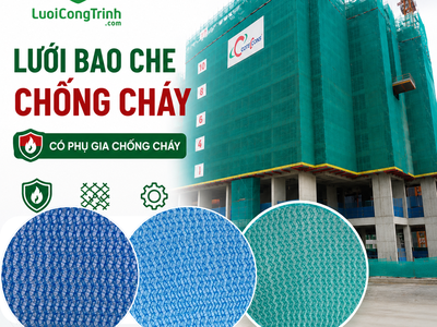 Lưới bao che HDPE chống cháy 0