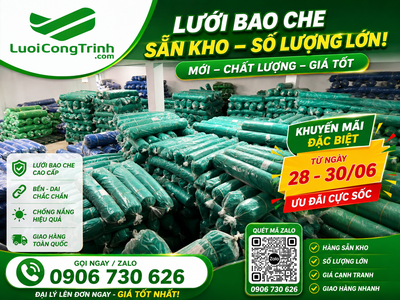 Lưới bao che chống cháy, lưới chống cháy công trình xây dựng 0
