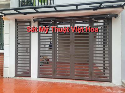 Cổng inox phun sơn tĩnh điện cao cấp, đẹp, bền 3