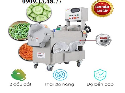 Máy cắt rau lá dạng băng tải, máy cắt củ quả đa năng, máy cắt lá máy cắt sợi, máy thái lát củ quả MG 0