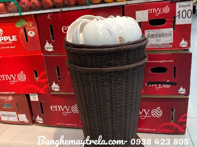Rổ đựng trái cây siêu thị đan sợi tròn 4