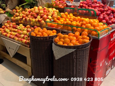Rổ đựng trái cây siêu thị đan sợi tròn 5
