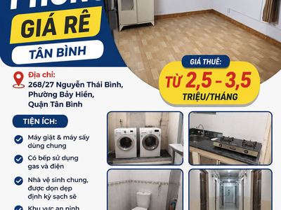 Cho Thuê Phòng Giá Rẻ Tân Bình 0