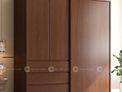 Tủ Quần Áo Gỗ Công Nghiệp Cửa Lùa Hiện Đại 1