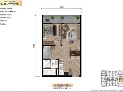Căn hộ 1PN S-Light Tower Lựa chọn tối ưu cho ở thực đầu tư 2