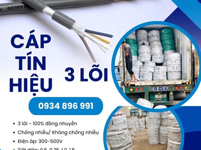 Cáp Điều Khiển 3x1.0 Chống Nhiễu Chính Hãng Tại Đà Nẵng, Bình Định, Gia Lai 1