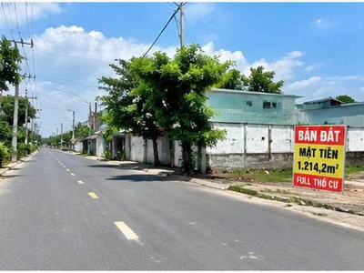 Bán đất mặt tiền lê thị lơ, tân hiệp, hóc môn 1.214,2m full thổ cư chỉ 50 tỳ 1