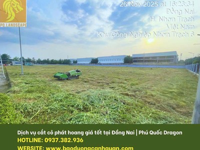 Nhận cắt cỏ khu dân cư, đất dự án, đô thị ở Đồng Nai, HCM 0