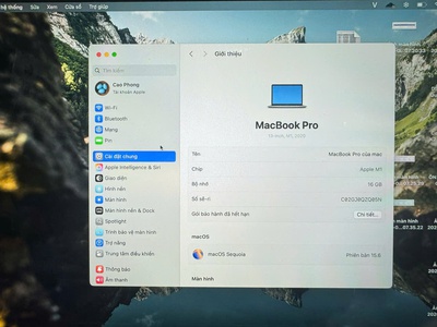 Bán Macbook Pro M1 1