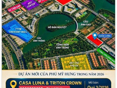 Vị trí căn hộ casa luna phú mỹ hưng quận 7 0