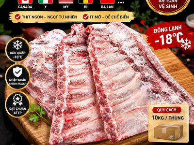 Xương Sườn Heo Đông Lạnh Cho Nhà Hàng, Quán Ăn 0