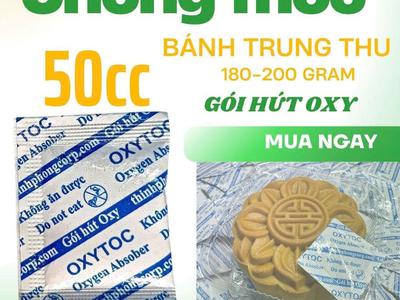 Gói hút oxy 50cc Oxytoc bảo quản bánh trung thu 0