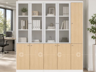 TOP Mẫu Tủ Hồ Sơ Cánh Kính Đẹp, Chất Lượng, Giá Xưởng 5