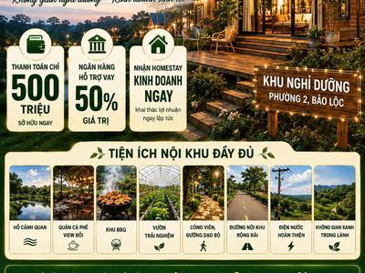 Chỉ 500 TRIỆU sở hữu Homestay nghỉ dưỡng tại Phường 2 Bảo Lộc 3