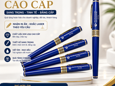 Bút Kim Loại Cao Cấp Khắc Laser Theo Yêu Cầu   In Logo Quà Tặng Doanh Nghiệp 0