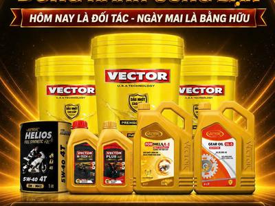 Dầu thủy lực nhớt 10 VECTOR AW 32 46 68 cho máy công nghiệp, máy công trình- Giá tốt tại Ninh Thuận 2