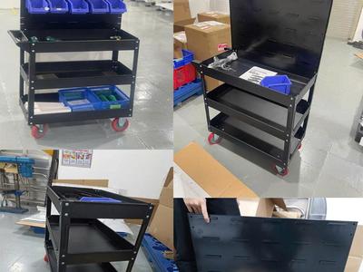 Xe đẩy 3 ngăn   Bảng treo khay nhựa 3