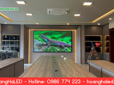 Thi Công Màn Hình LED P1.86 Tại Phòng Họp - Nhà Máy Thép Việt Nam Vinasteel 1