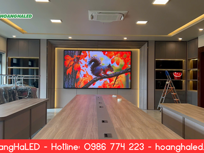 Thi Công Màn Hình LED P1.86 Tại Phòng Họp - Nhà Máy Thép Việt Nam Vinasteel 2