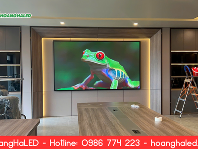 Thi Công Màn Hình LED P1.86 Tại Phòng Họp - Nhà Máy Thép Việt Nam Vinasteel 3