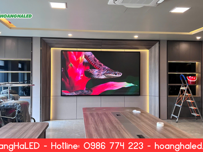 Thi Công Màn Hình LED P1.86 Tại Phòng Họp - Nhà Máy Thép Việt Nam Vinasteel 5