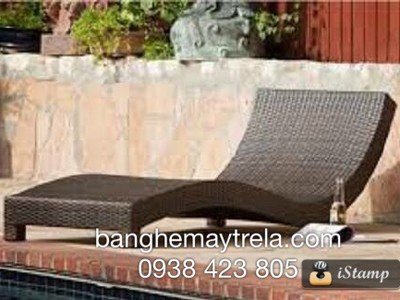 Ghế hồ bơi nhựa giả mây 2