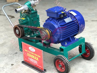 Bơm hút bùn 2 họng chống tắc 3 pha Turbo 5055 0