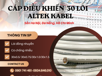 Nhà phân phối cáp điều khiển Altek Kabel 30 lõi chống nhiễu 0