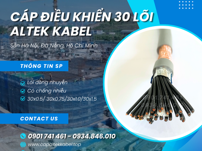 Nhà phân phối cáp điều khiển Altek Kabel 30 lõi chống nhiễu 2