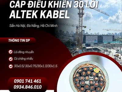 Nhà phân phối cáp điều khiển Altek Kabel 30 lõi chống nhiễu 3