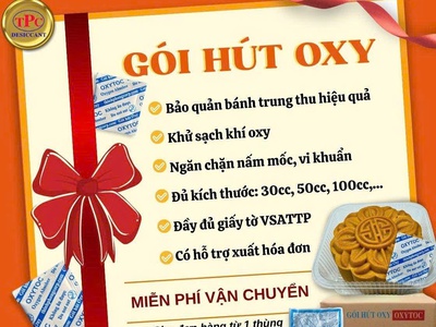 Dùng Gói hút oxy bảo quản chống mốc bánh trung thu 0