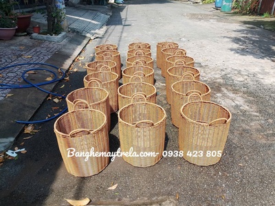 Giỏ tròn đựng đồ mây nhựa có quai 3