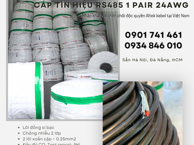 Cáp tín hiệu RS485 24AWG 1 Pair chuẩn Altek Kabel 3