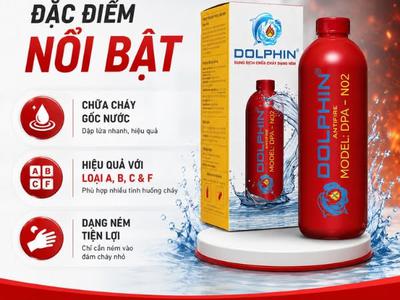 Bình Chữa Cháy DOLPHIN Dạng Ném Gốc Nước 680ML 1