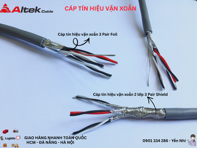 Cáp Tín Hiệu Vặn Xoắn 2 Lớp Chống Nhiễu ALTEK KABEL 0