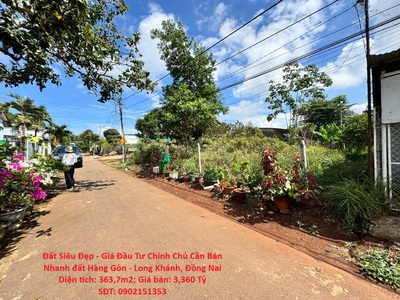 Đất siêu đẹp - giá đầu tư chính chủ cần bán nhanh đất hàng gòn-long khánh, đồng nai 0