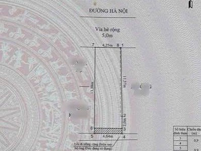 Mặt đường Bạch Đằng đối diện Vin Imperia - 64,6m2 - ngang 4,25m - 3 tầng - giá 9 tỷ 0