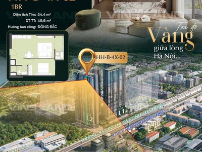 Siêu rộng - căn 2pn 1 đa năng 125m2 view nội khu hanoi seasons garden nguyễn trãi từ 18 tỷ 1