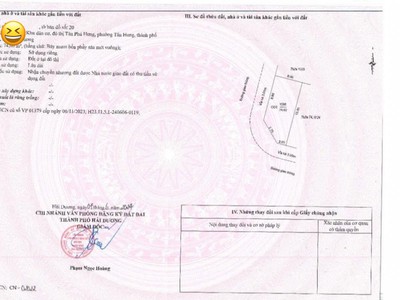 Bán đất lô góc 2 mặt phố KĐT Tân Phú Hưng, ph Tân Hưng, TP HD, 74.6m2, vị trí đẹp, chỉ 3.x tỷ 3