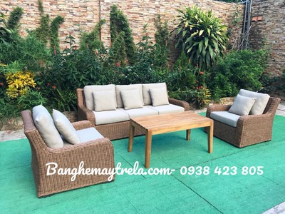 Bộ bàn ghế sofa mây nhựa 1