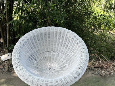 Ghế mây nhựa tròn để ban công 0