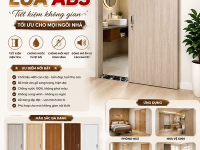 Cửa Lùa ABS - Giải pháp tiết kiệm không gian hiện đại 0