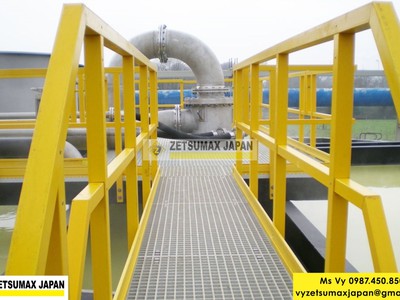 Tay vịn cầu thang chống gỉ sét FRP Composite 1