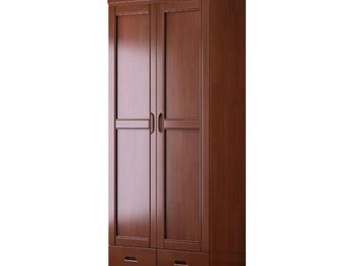 Tủ Quần Áo Gỗ Sồi Phủ Sơn Tự Nhiên Thanh Lịch 2
