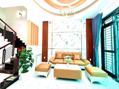 Siêu phẩm 4 tầng btct, ô tô ngủ trong nhà, 4m x 13m, gần chợ thạch đà - quận gò vấp, chỉ 6 tỷ 1