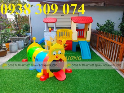 Hầm chui cầu trượt con mèo, hầm chui con kiến mầm non 3
