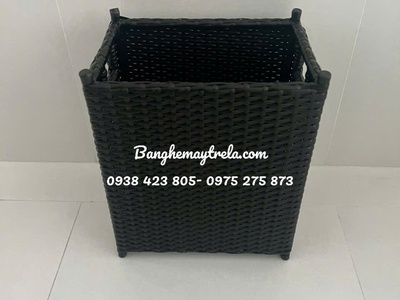 Giỏ đựng khăn spa mây nhựa 0