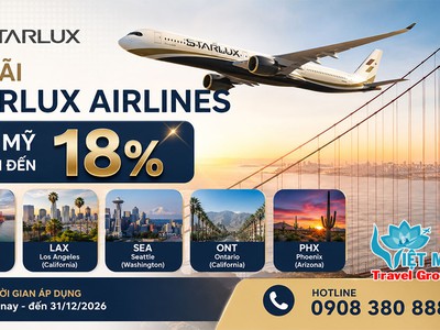 Khám phá nước Mỹ với ưu đãi hấp dẫn từ STARLUX Airlines 0